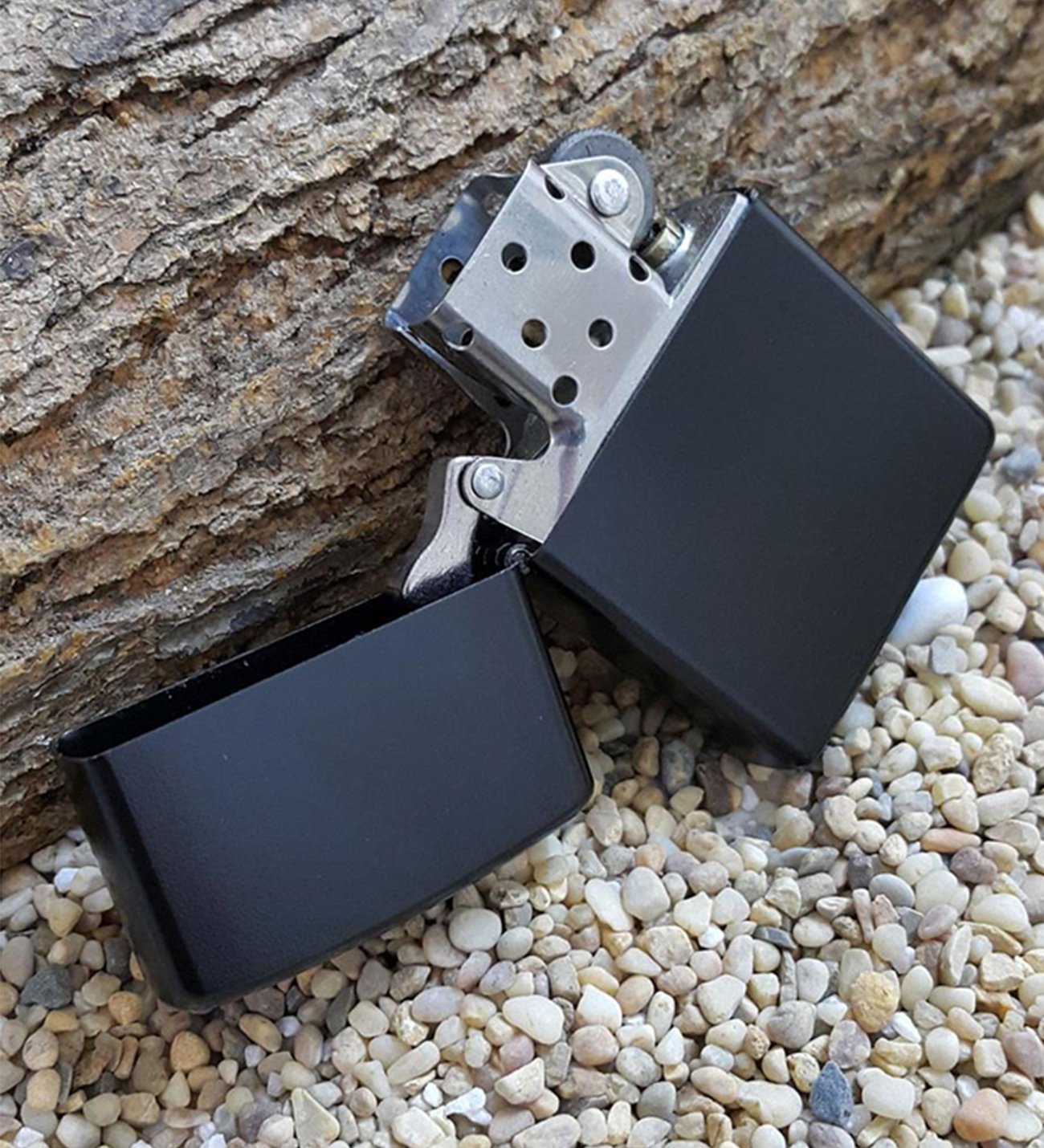 Zippo Çakmak - Zippo Benzeri Çakmak - Black Horn - Siyah