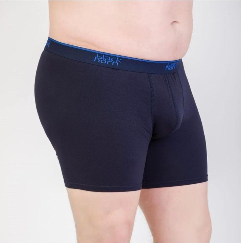 Büyük Beden Boxer - Black Horn - Siyah-Gri-Lacivert