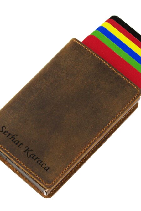 Book Crazy Akıllı Mekanizmalı Deri Cüzdan