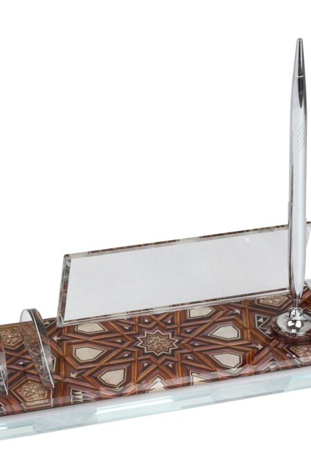 Alternative view of Kristal Cam Masa İsimliği Kalemli Ofis Hediyesi Masa İsimliği KMI485