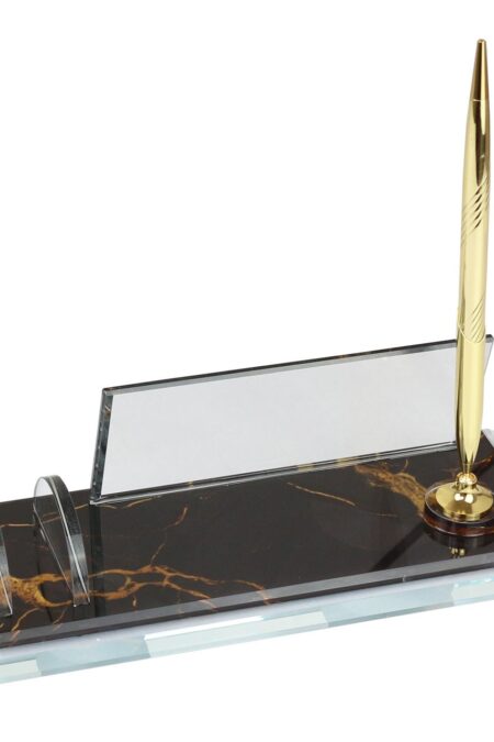 Alternative view of Kristal Cam Masa İsimliği Kalemli Ofis Hediyesi Masa İsimliği KMI480