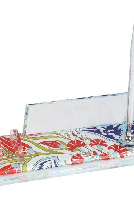 Alternative view of Kristal Cam Masa İsimliği Kalemli Ofis Hediyesi Masa İsimliği KMI482