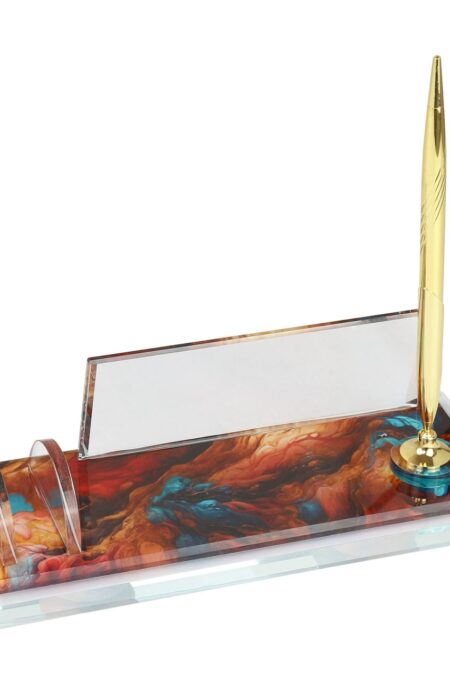 Alternative view of Kristal Cam Masa İsimliği Kalemli Ofis Hediyesi Masa İsimliği KMI484