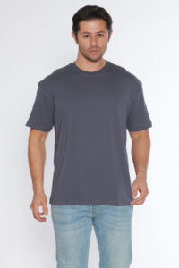 Black Horn Erkek Bisiklet Yaka %100 Pamuk Oversize T-Shirt