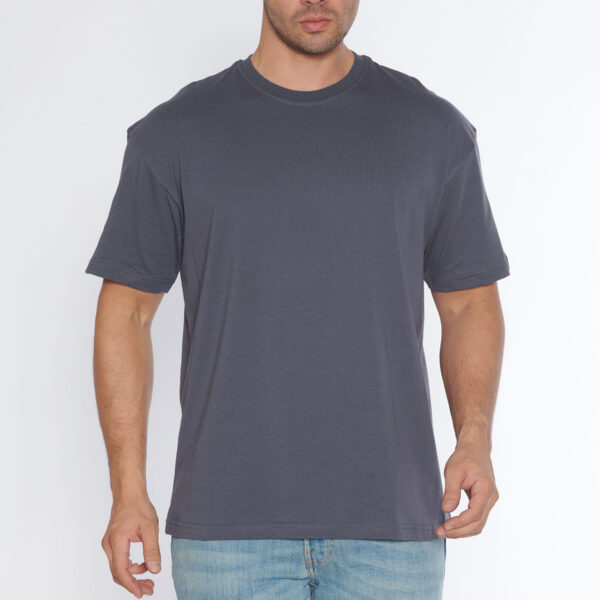 Black Horn Erkek Bisiklet Yaka %100 Pamuk Oversize T-Shirt