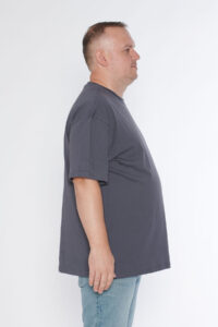 Black Horn Erkek Bisiklet Yaka %100 Pamuk Oversize T-Shirt