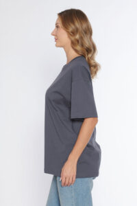 Black Horn Erkek Bisiklet Yaka %100 Pamuk Oversize T-Shirt