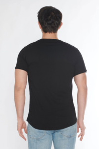 Black Horn Erkek Geniş Yaka %100 Pamuk Salaş T-Shirt