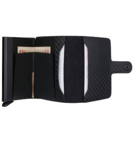 WalSmart Mini Carbon Akıllı Mekanizmalı Deri Cüzdan